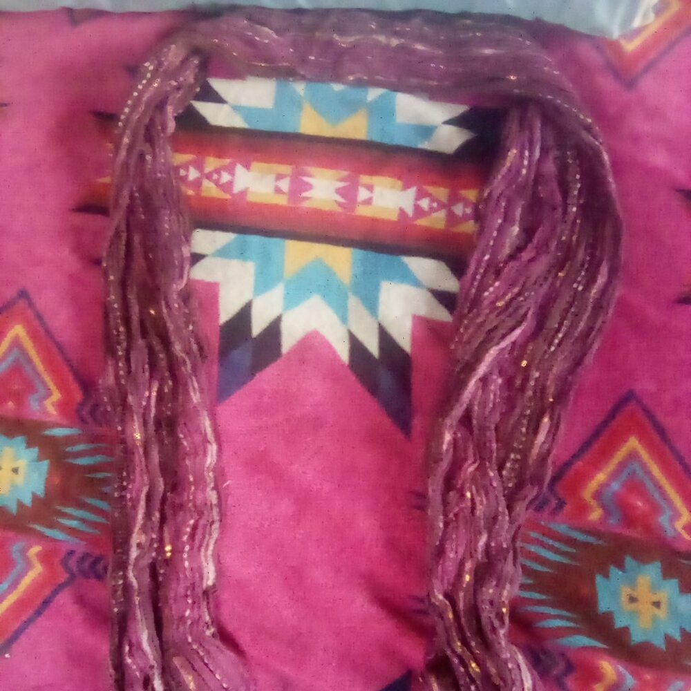 Purple and Gold Scarf